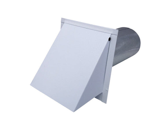6 inch wall vent white powder coated