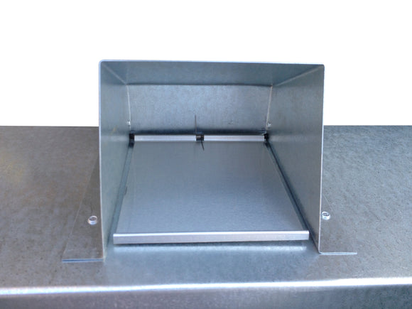 Spring Loaded Backdraft Damper on the Window Dryer Vent