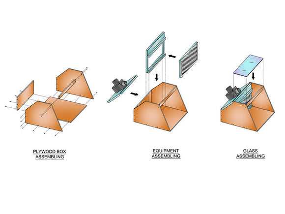 DIY Hobby Spray Booth Assembly Image