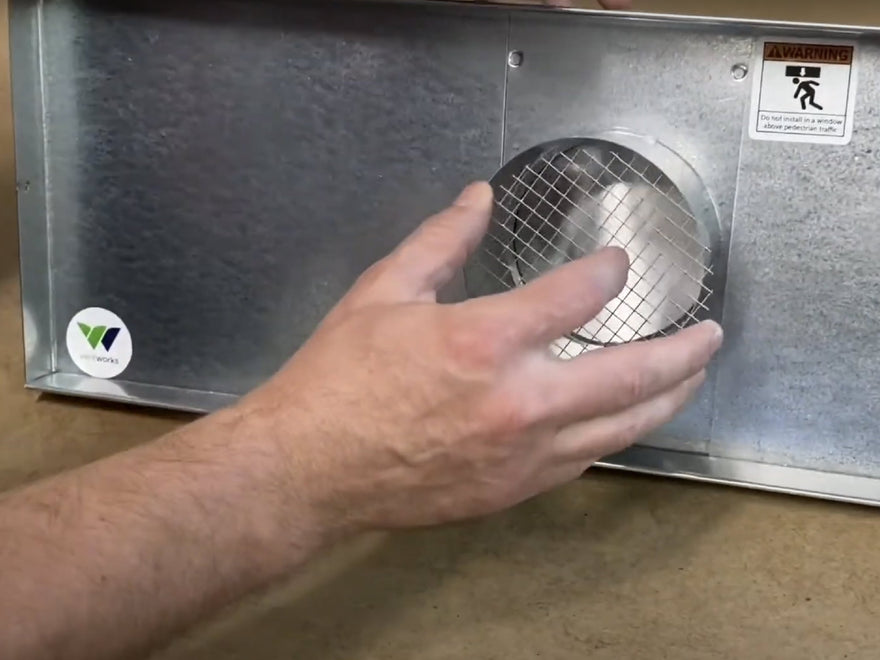 How to Install the Removable Screen in Your Window Vent