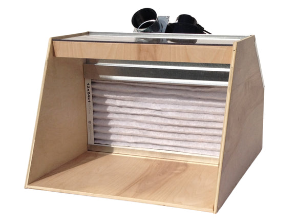 DIY Hobby Spray Booth Square to Round Fan Adapter