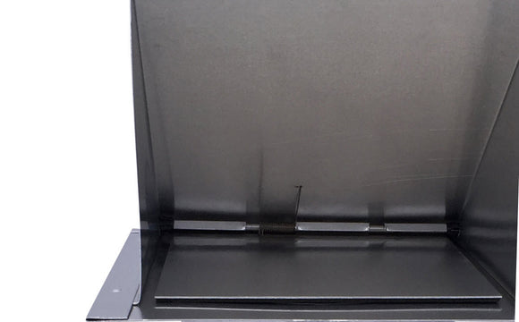 Spring loaded backdraft damper wall vent cover