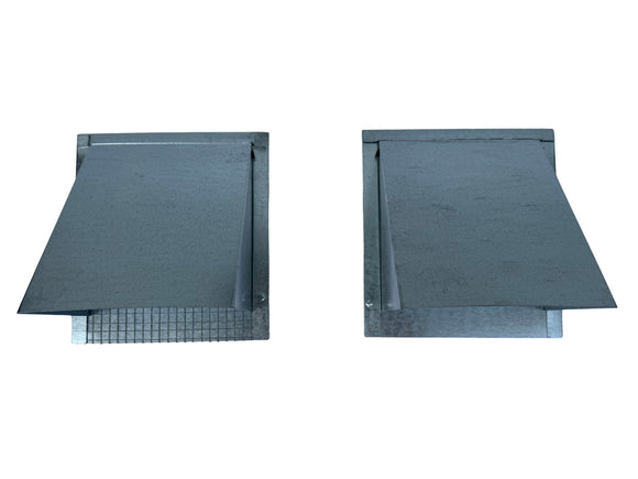 wall vent cover choose damper and screen or damper only front view