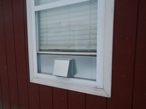 6 Inch Window Vent Exterior Front View
