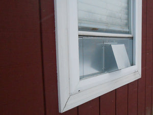 6 Inch Window Vent Exterior Side View