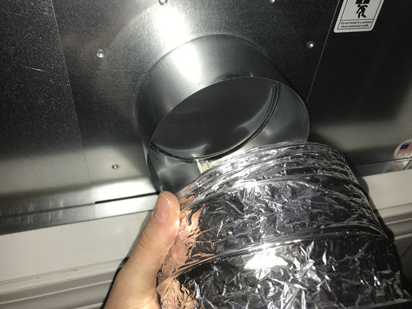 6 Inch Window Vent With Flex Duct