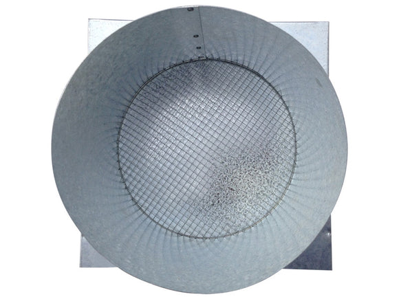 7 Inch Wall Vent with Spring Damper and Screen by Vent Works