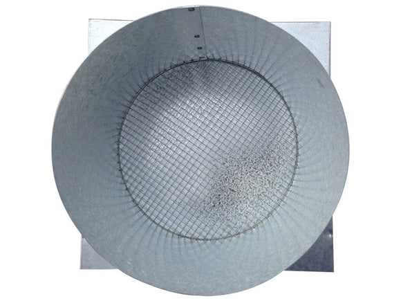 7 Inch Wall Vent with Spring Damper and Screen by Vent Works