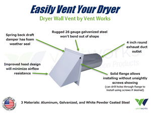 Easily Vent Your Dryer With A Dryer Wall Vent