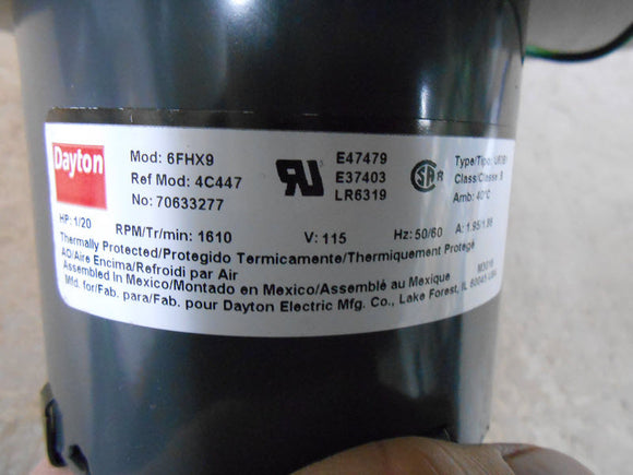 This Adapter Fits The Dayton Blower Model 6FHX9